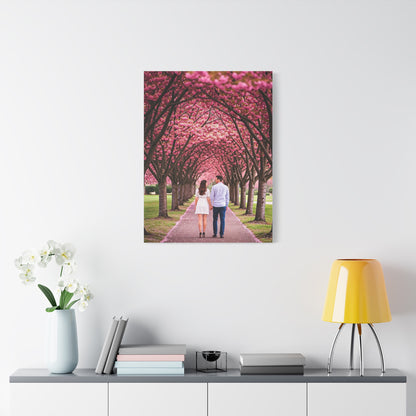 Romantic Sakura Tree Walk Wall Art & Canvas Prints