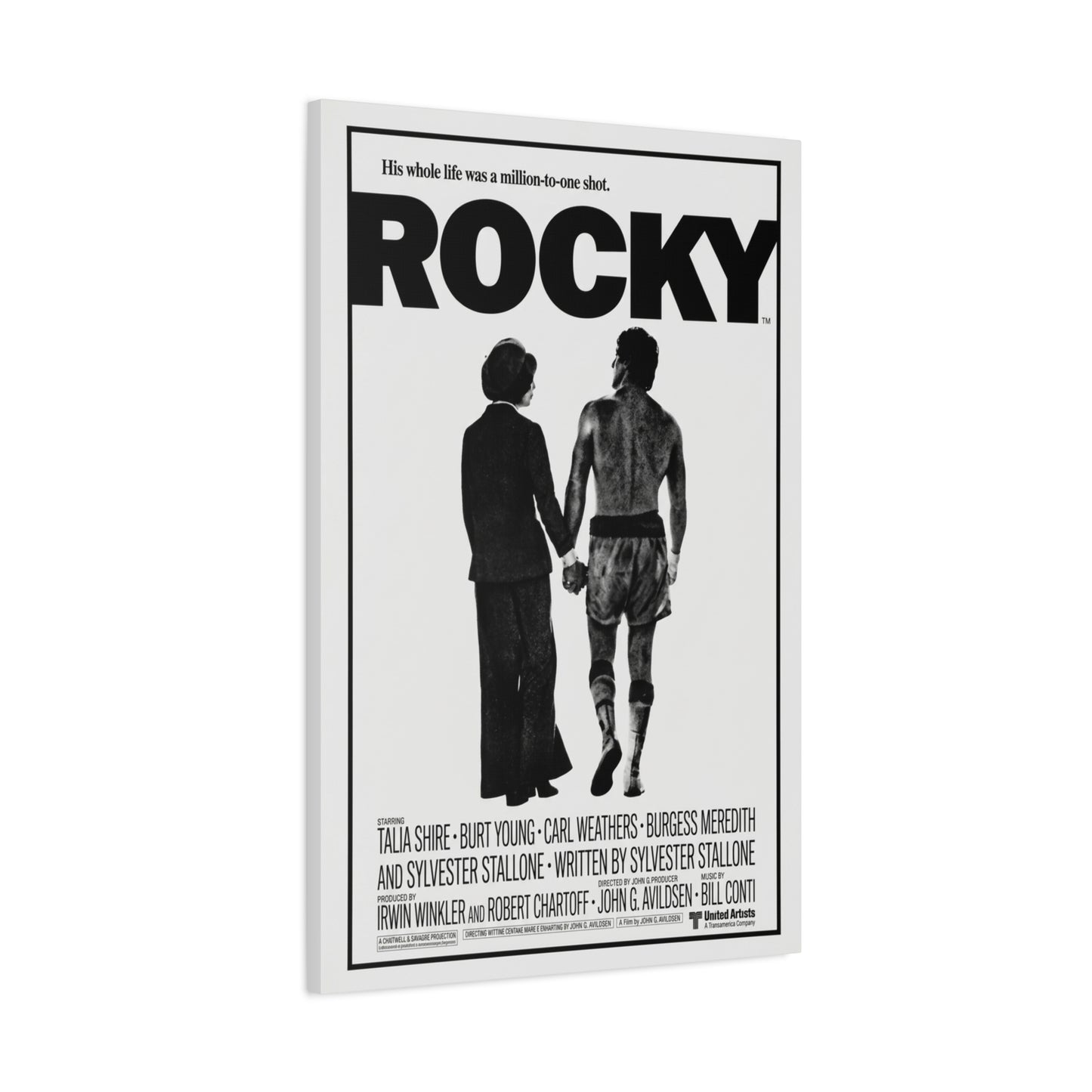 Rocky Movie Poster Wall Art & Canvas Print