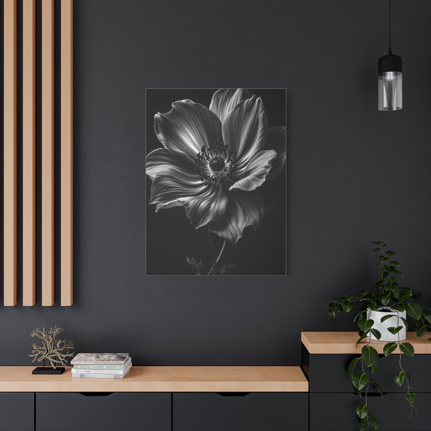 Anemone Bloom with Dramatic Center Wall Art & Canvas Prints