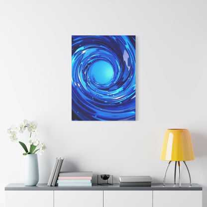 Luminous Blue Vortex Wall Art & Canvas Prints