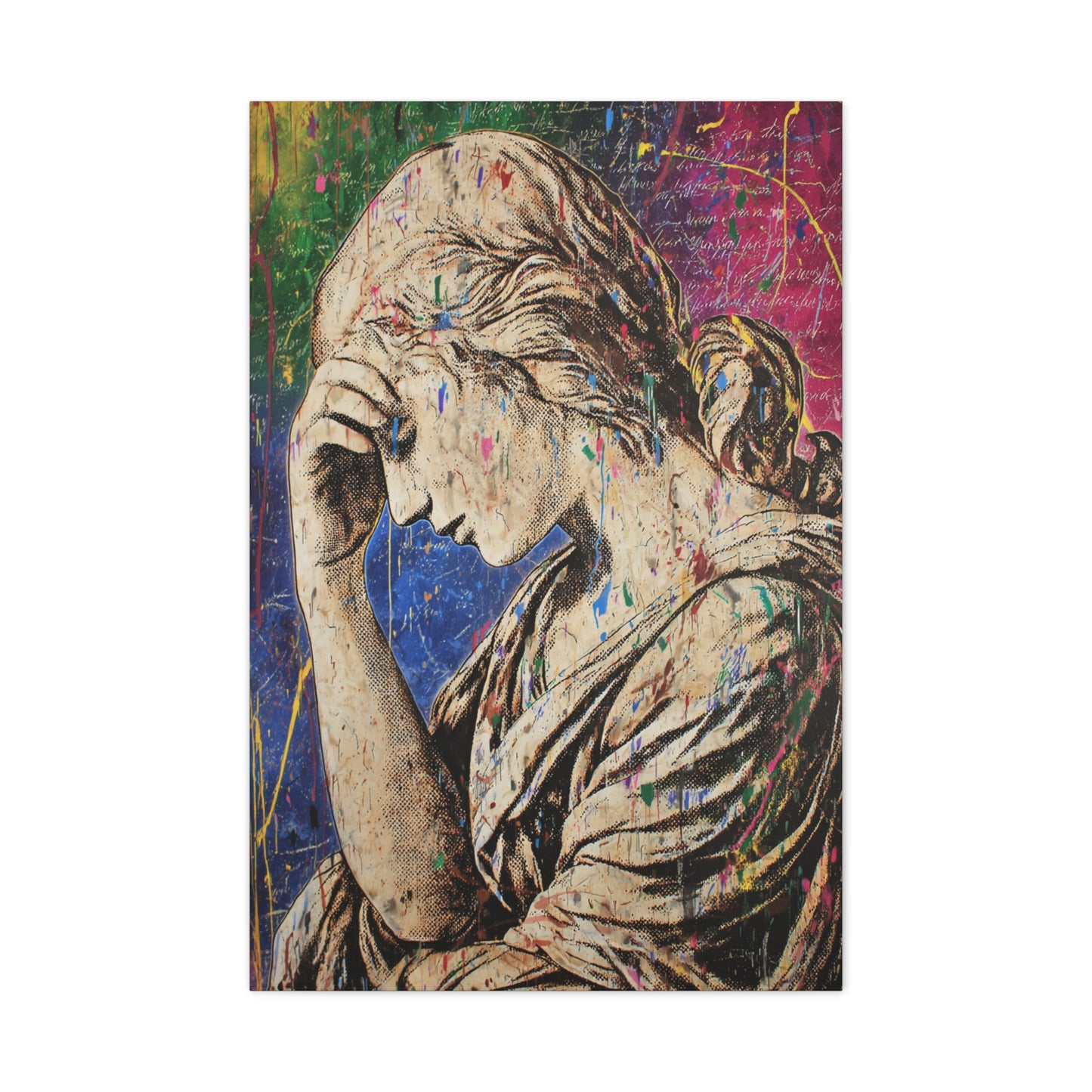 Graffiti Renaissance Sculpture Wall Art & Canvas Print