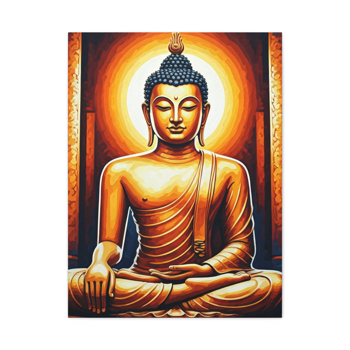 Golden Serenity Buddha Wall Art & Canvas Prints