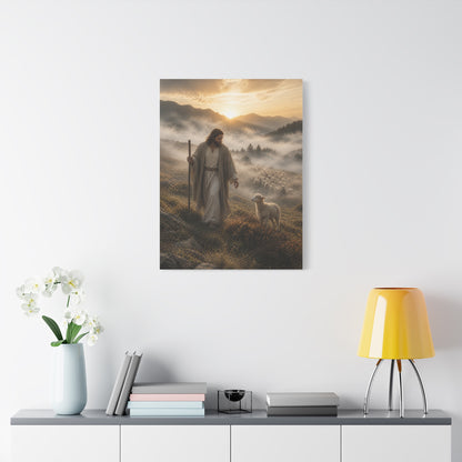 The Good Shepherd with Lamb Wall Art & Canvas Print