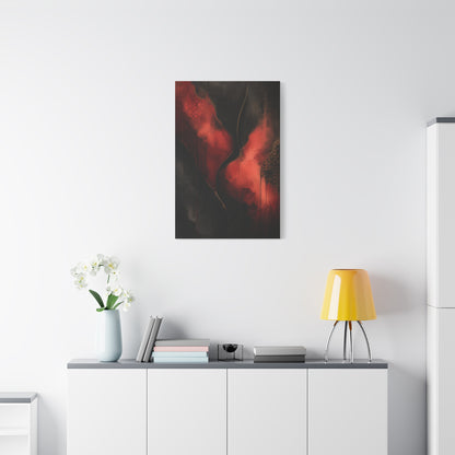 Red and Black Luxury Abstract Flow Wall Art & Canvas Print
