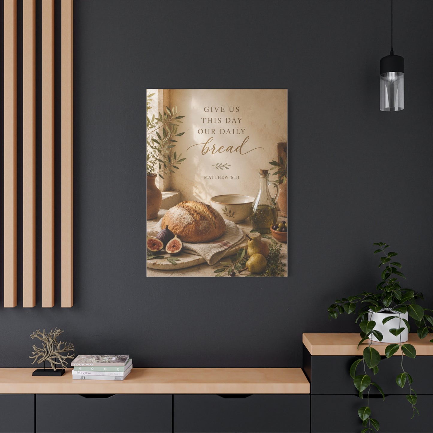 Give Us This Day Our Daily Bread Scripture Wall Art & Canvas Print