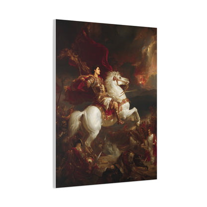 Alexander the Great Triumphant Battlefield Victory Wall Art & Canvas Print