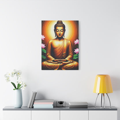 Radiant Lotus Harmony Buddha Wall Art & Canvas Prints