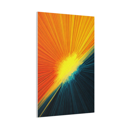 Golden Horizon Energy Abstract Wall Art & Canvas Prints
