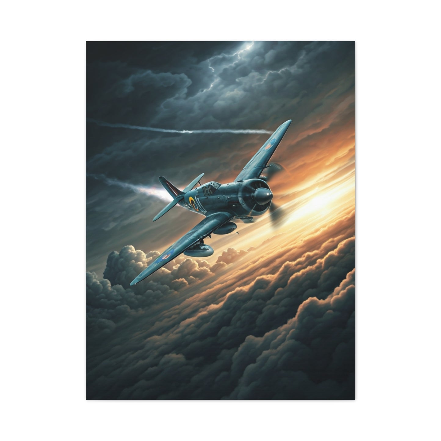 Stormbreaker Fighter Jet Through the Clouds Wall Art & Canvas Prints