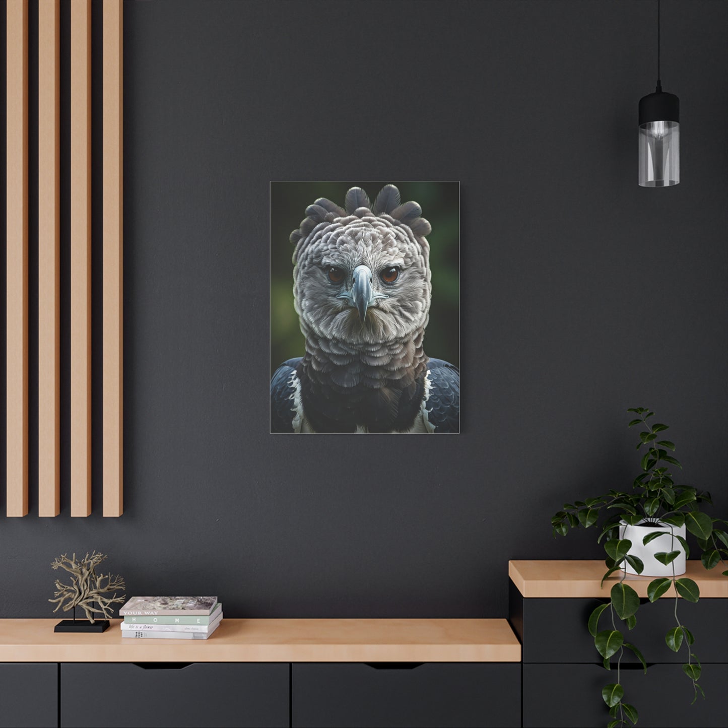 Regal Harpy Eagle Portrait Wall Art & Canvas Prints