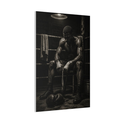 Monochrome Boxer Legacy Sports Wall Art & Canvas Print