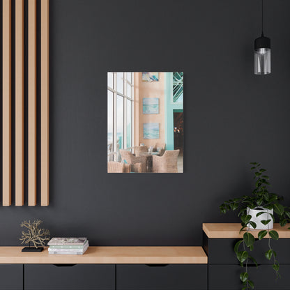 Coastal Resort Lounge Ocean Horizon Wall Art & Canvas Print