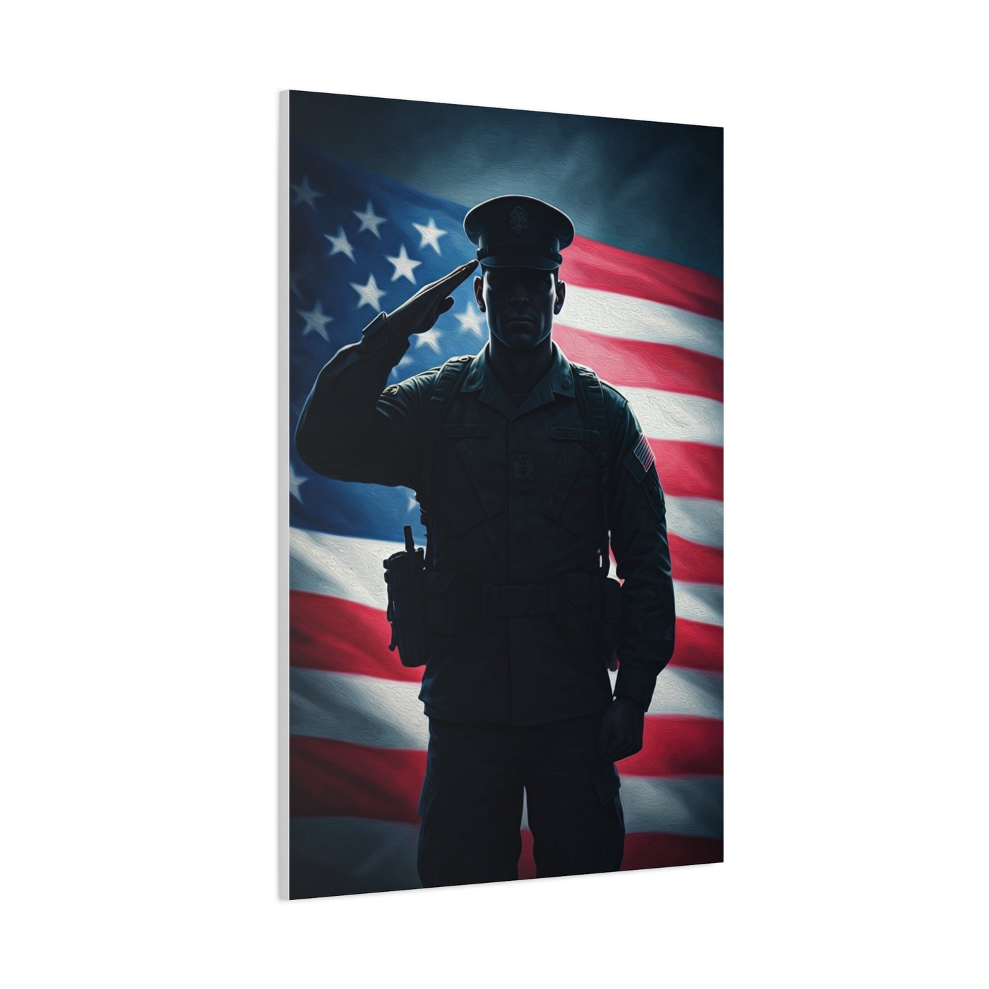Saluting Soldier American Pride Wall Art & Canvas Prints