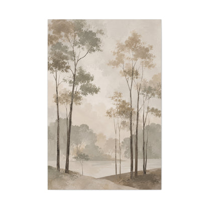 Japandi Minimal Tree Landscape Trees Wall Art & Canvas Print