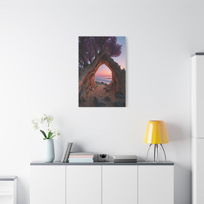 Driftwood Arch Coastal Sunset Wall Art & Canvas Print