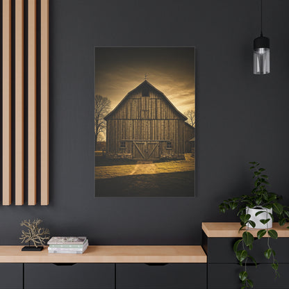 Classic Wooden Barn with Country Path Wall Art & Canvas Prints