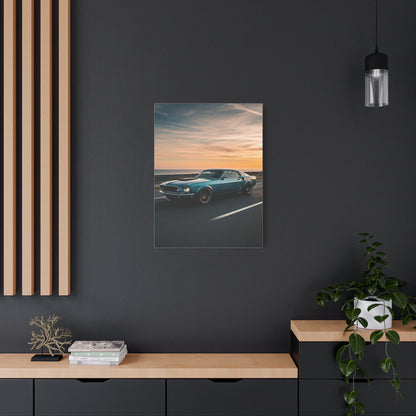 1969 Ford Mustang Fastback Restomod Coastal Run Wall Art & Canvas Prints