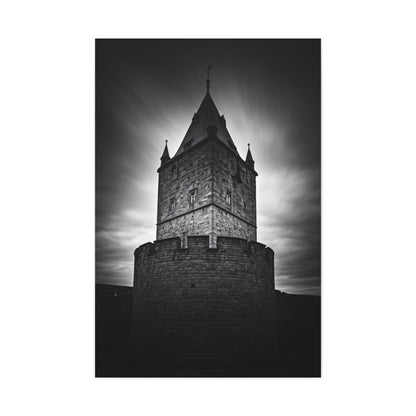 Gothic Fortress Tower Under Dramatic Skies Wall Art & Canvas Prints
