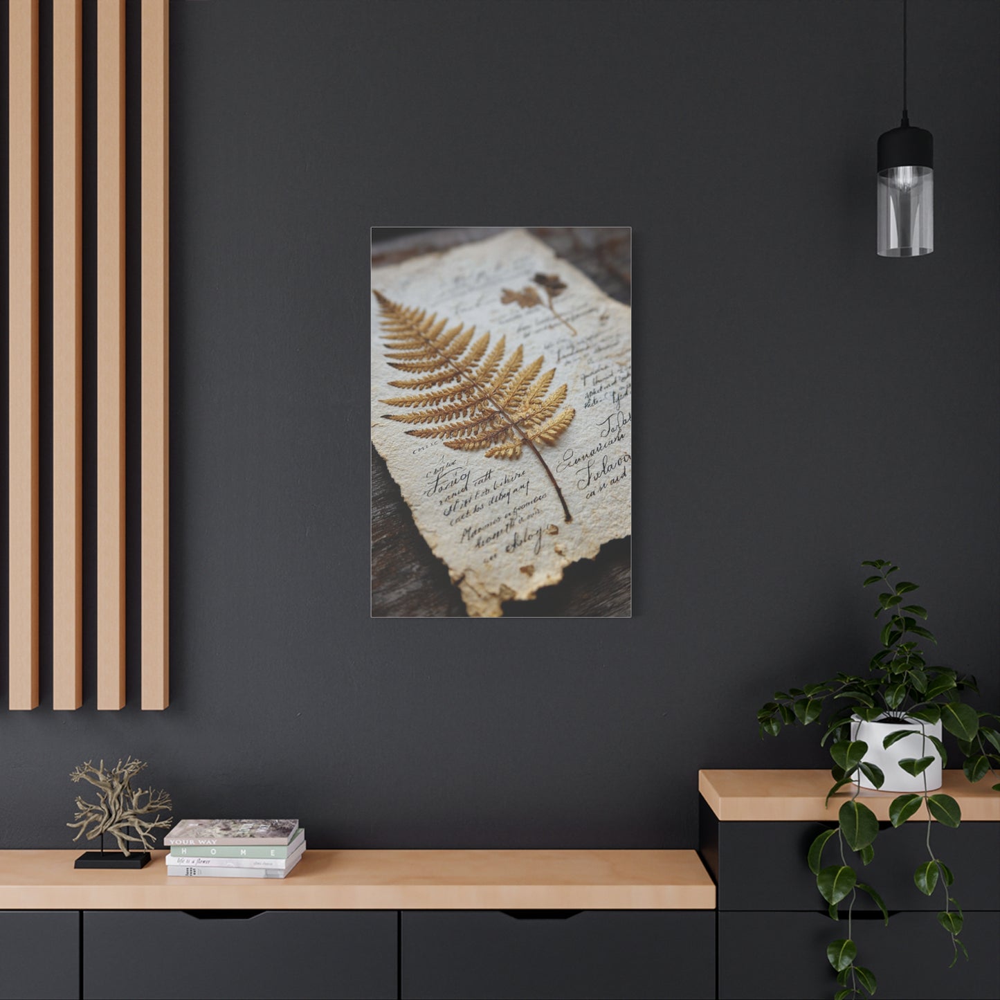 Antique Botanical Fern Study Wall Art & Canvas Print
