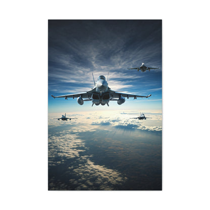 Skyborn Jet Through Cloud Kingdom Wall Art & Canvas Prints