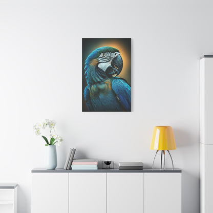 Blue Macaw with Vibrant Feathers Wall Art & Canvas Prints