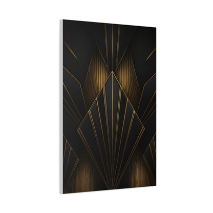 Deco Diamond Elegance Black & Gold Wall Art & Canvas Prints