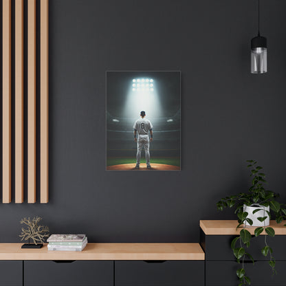 Stadium Spotlight Baseball Player Tribute Wall Art & Canvas Prints