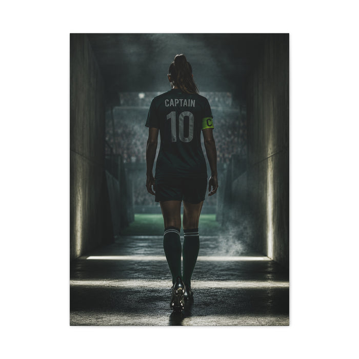 Soccer Captain Tunnel Sports Wall Art & Canvas Print
