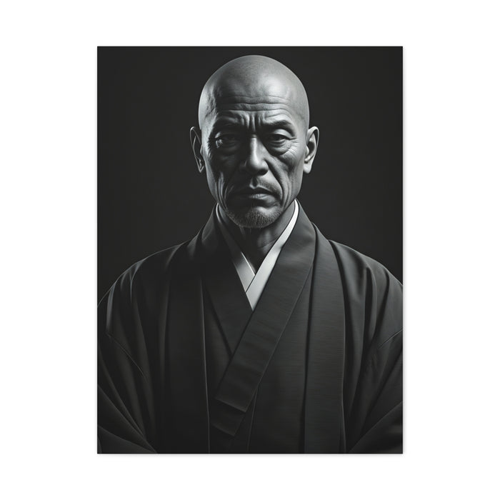Stoic Figure in Minimalist Portrait Wall Art & Canvas Prints