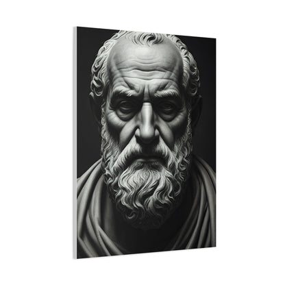 Timeless Wisdom Black & White Elder Portrait Wall Art & Canvas Prints