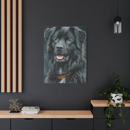 Noble Newfoundland Portrait Wall Art & Canvas Print