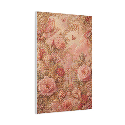 Blush Rococo Floral Fantasy Wall Art & Canvas Print