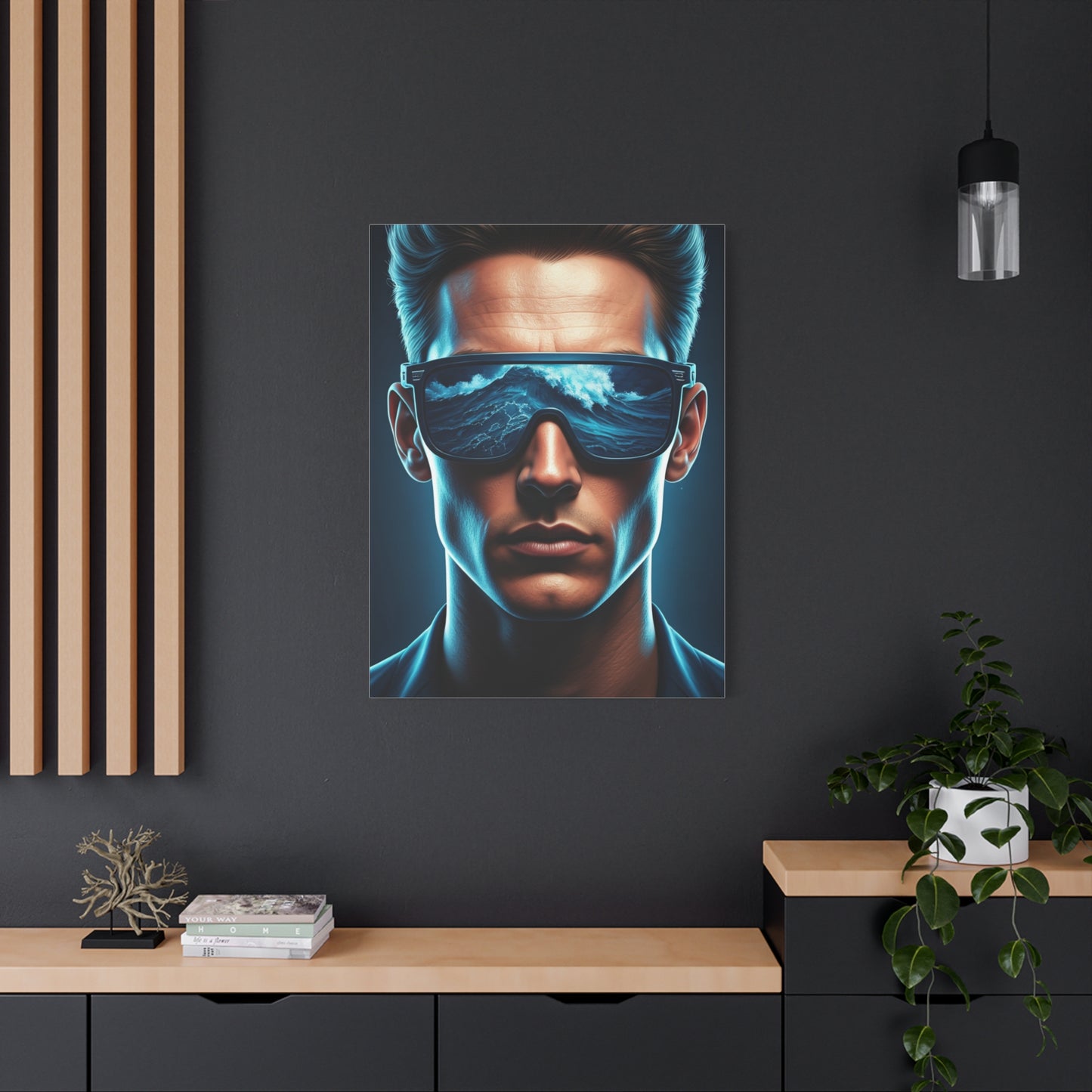 Neon Ocean Reflection Vision Wall Art & Canvas Prints