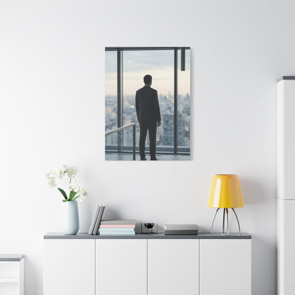 Leadership Reflection Skyline Scene Wall Art & Canvas Print