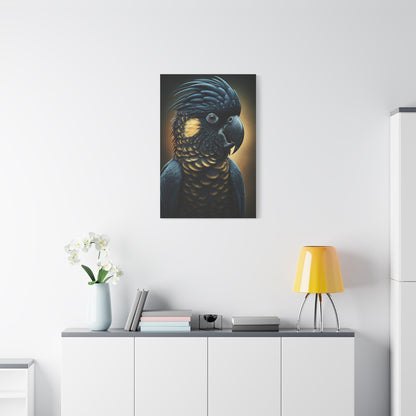 Majestic Black Cockatoo Portrait Wall Art & Canvas Prints