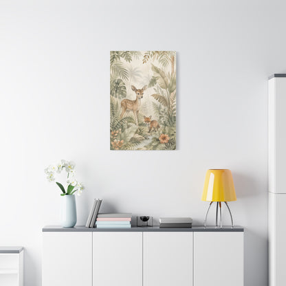 Neutral Safari Botanical Wildlife Tropical Wall Art & Canvas Print