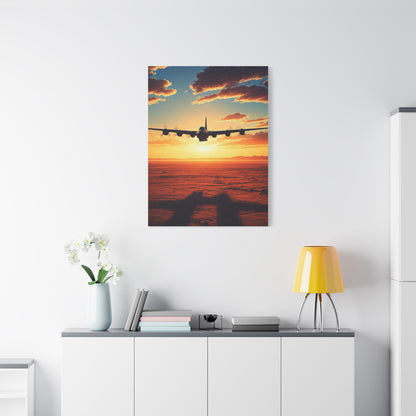 Golden Sky Takeoff Flight Wall Art & Canvas Prints