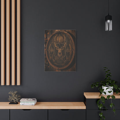 Bourbon Barrel Crest Wall Art & Canvas Print