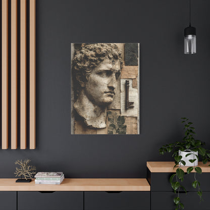 Antique Classical Bust Collage Wall Art & Canvas Print