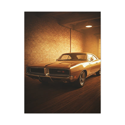 Dodge Charger R/T Restoration Garage Wall Art & Canvas Prints