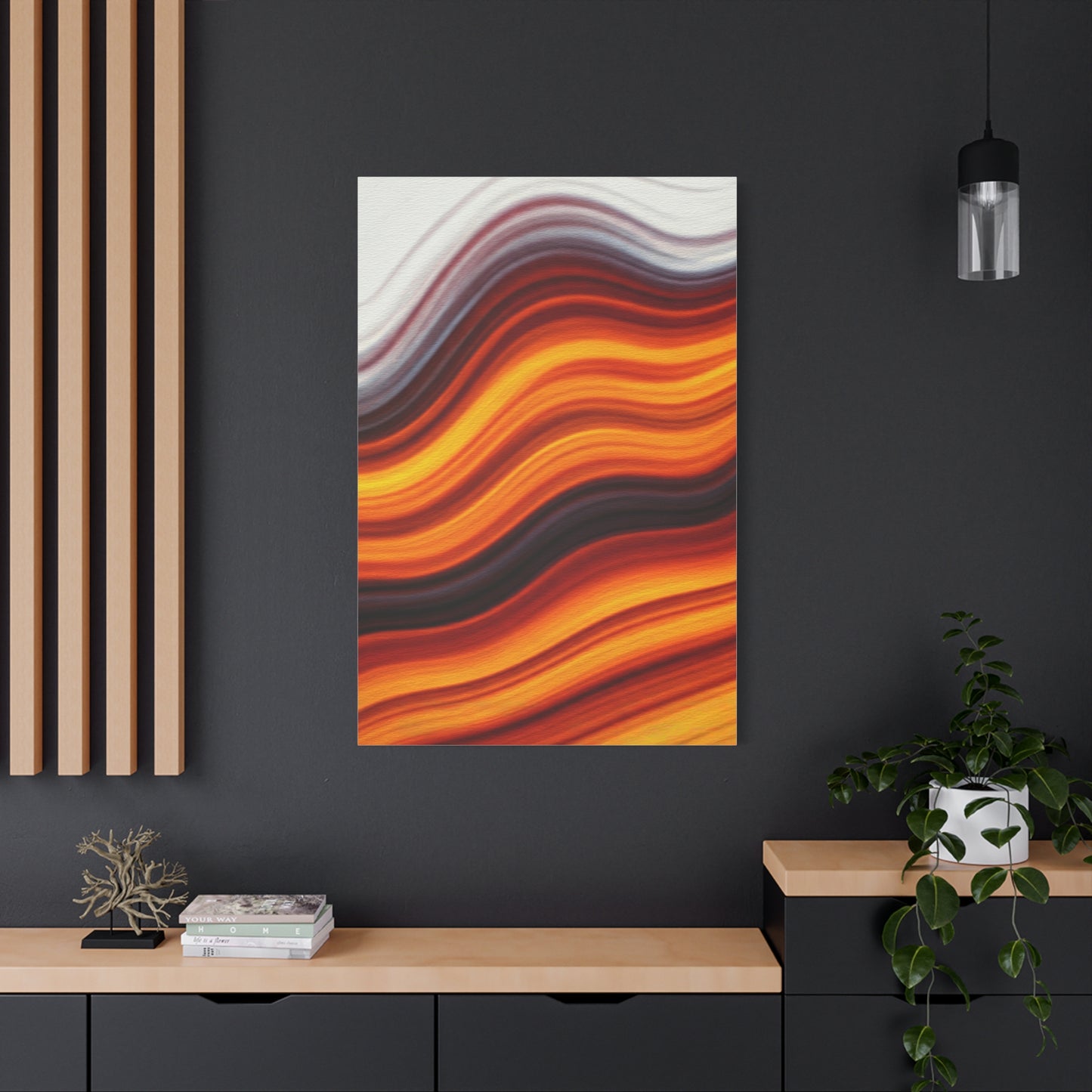 Ember Wave Horizon Abstract Wall Art & Canvas Prints