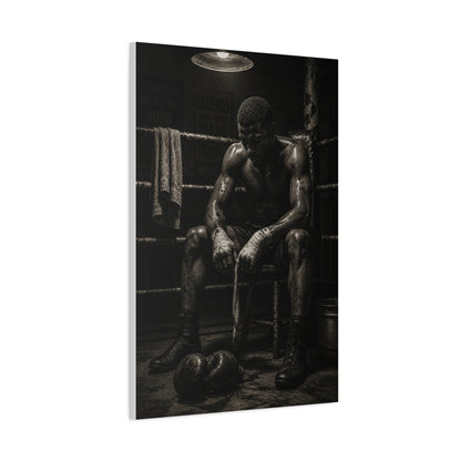 Monochrome Boxer Legacy Sports Wall Art & Canvas Print