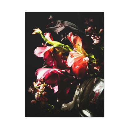 Dark Surreal Floral Chiaroscuro Wall Art & Canvas Print
