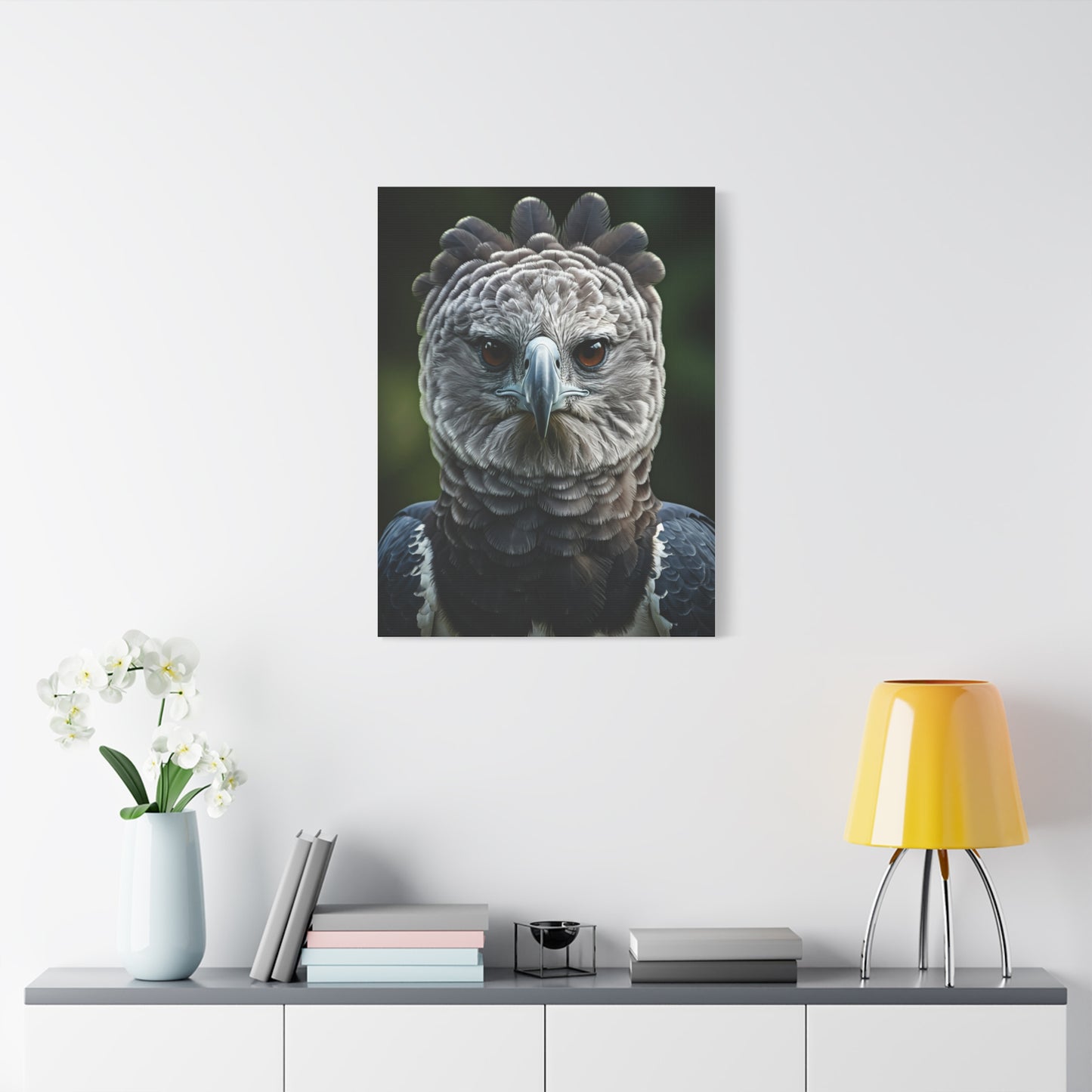 Regal Harpy Eagle Portrait Wall Art & Canvas Prints