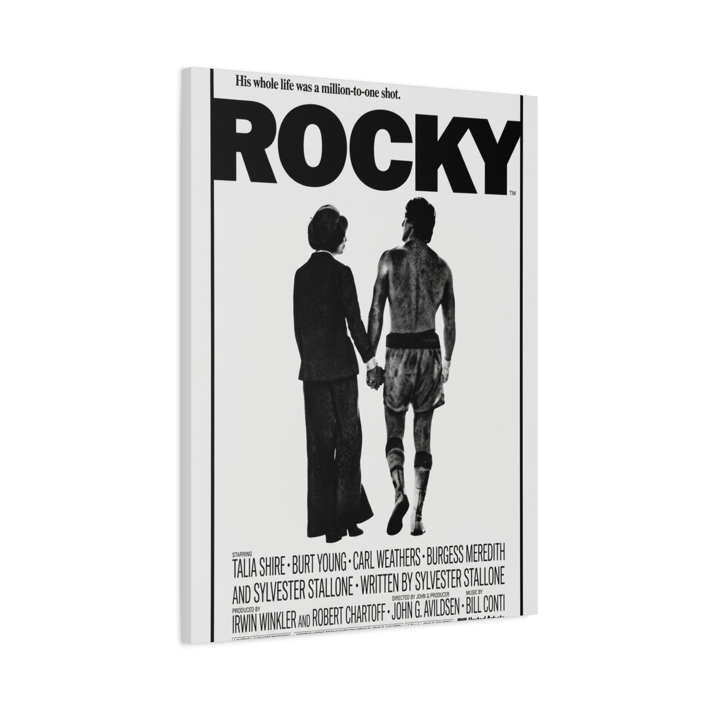 Rocky Movie Poster Wall Art & Canvas Print