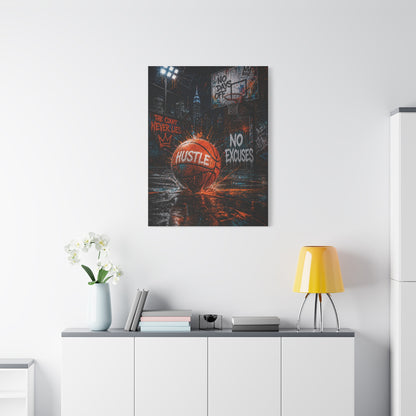 Street Basketball Hustle Graffiti Street Wall Art & Canvas Print