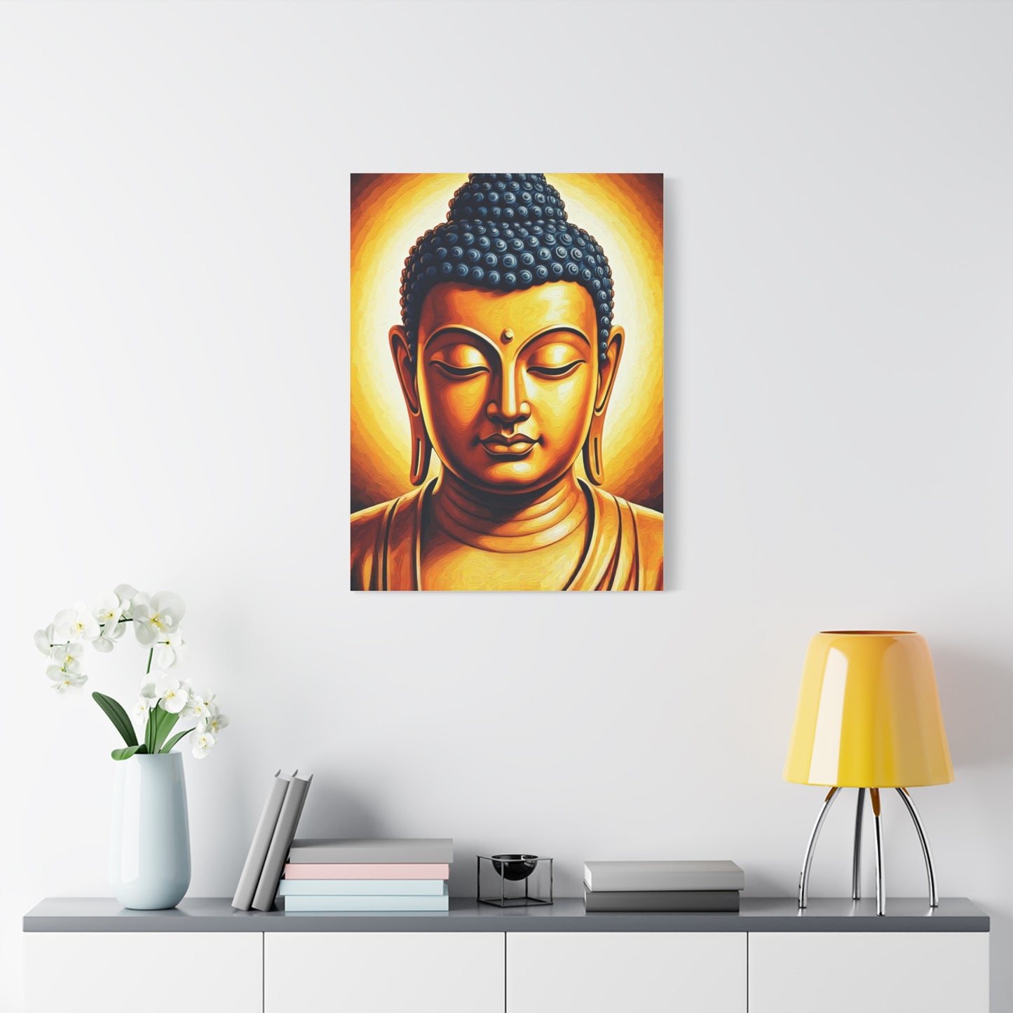 Divine Aura Buddha Portrait Wall Art & Canvas Prints