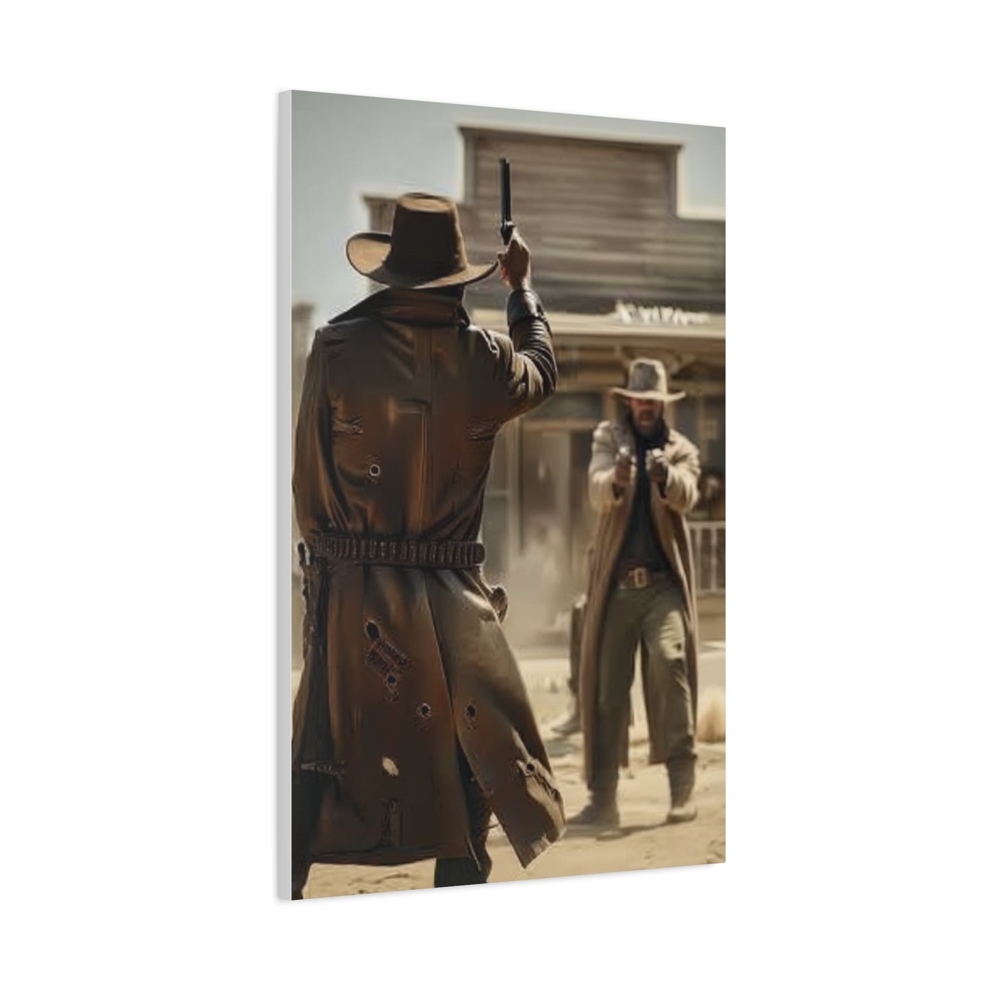 High Noon Gunslinger Duel Wall Art & Canvas Print
