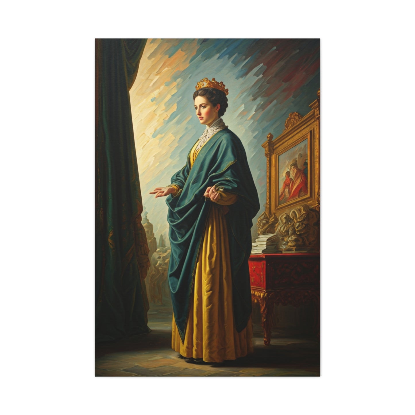 Regal Portrait of a Noblewoman Wall Art & Canvas Prints