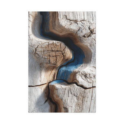 Driftwood Grain Abstract Texture Wall Art & Canvas Print